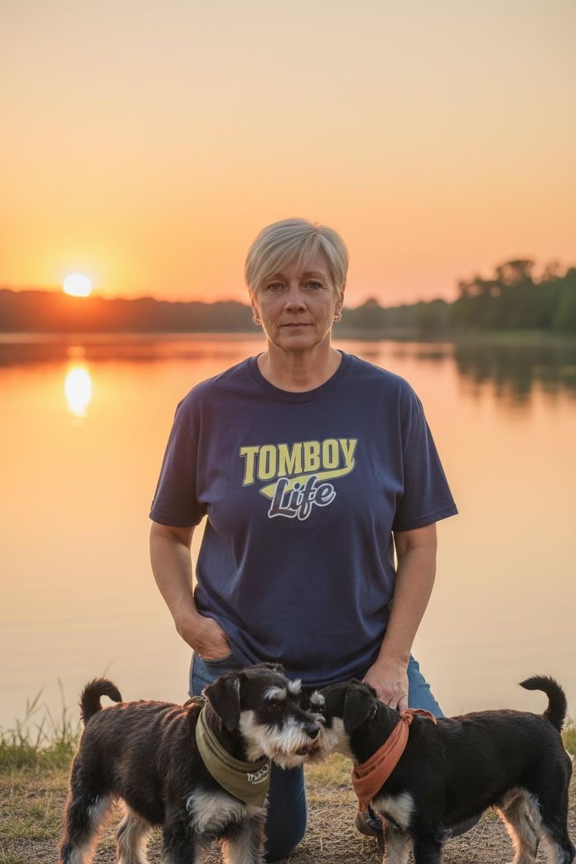1972 Title IX Spirit T-Shirt | Retro Tomboy Life Graphic Tee | Navy Blue Women’s Shirt for Fishing, Sports & Outdoors