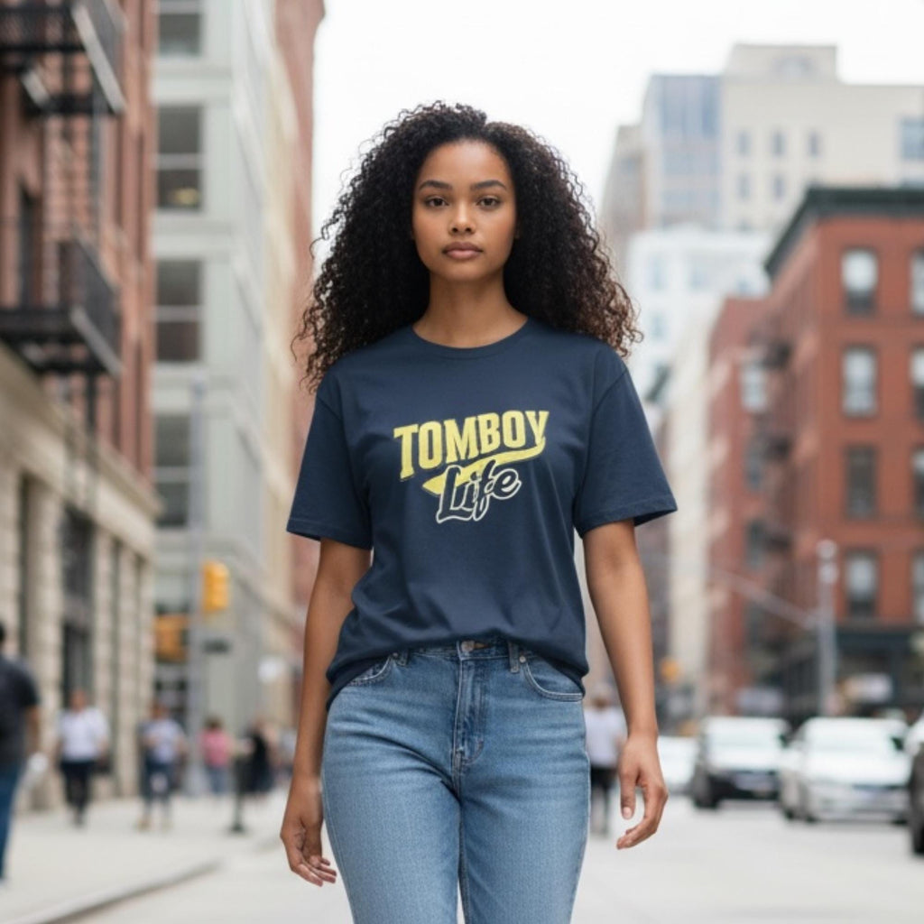 Tomboy Life Logo T-Shirt | Retro 1972 Title IX Women's Graphic Tee | Empowered Tomboy Shirt | Outdoor Sports Fishing Glamping Gift