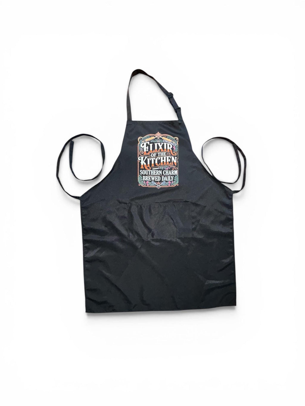 Elixir of the Kitchen Apron - Southern Charm Brewed Daily - Funny Coffee Shop & Home Barista Apron