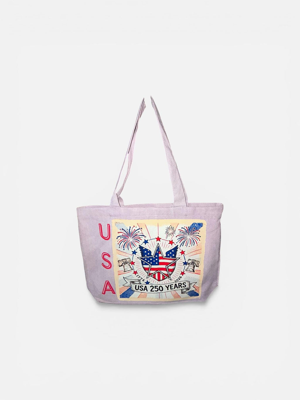 250 Years America Tote Bag | 1776-2026 Patriotic Eagle Tie Dye Canvas Tote | USA 250th Anniversary Semiquincentennial Bag